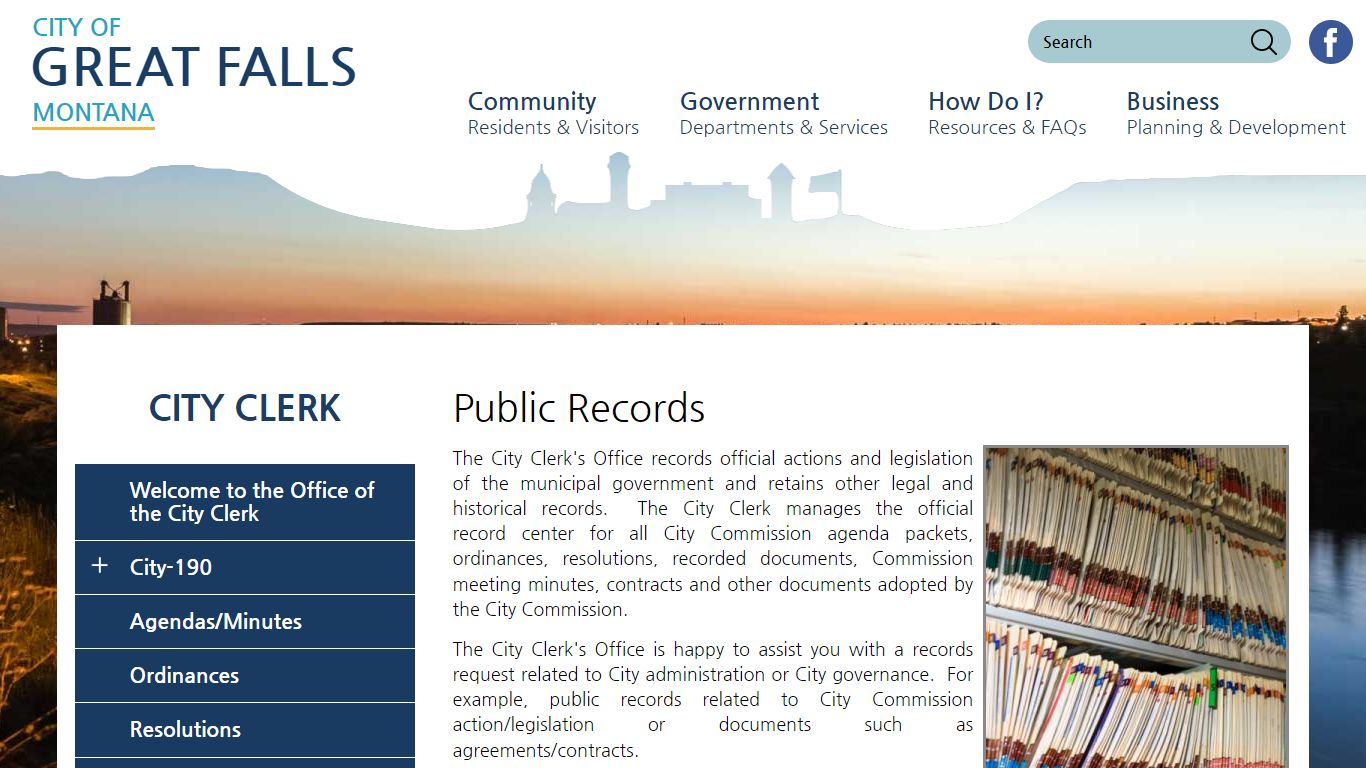Public Records | City of Great Falls Montana